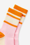 Mid Crew Relative Energy Socks, HOT MAMA - example image 2