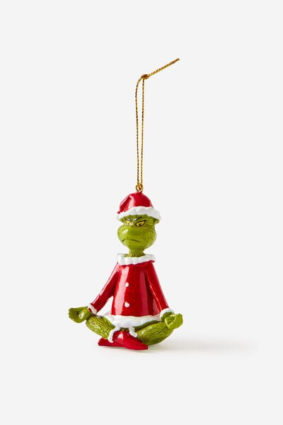 Collab Resin Christmas Ornament, LCN DRS THE GRINCH SITTING