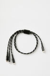 3-In-1 Usb-C Charging Cable, BLACK - alternate image 1