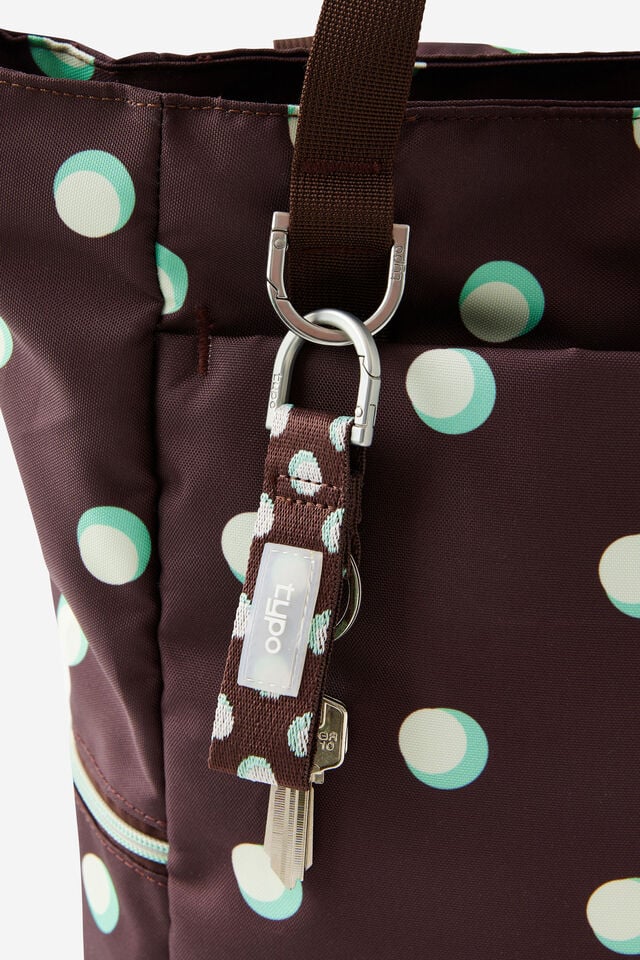 Webbing Clip, ESPRESSO POLKA