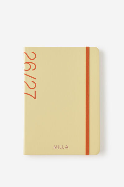 Personalised 26/27 A5 Weekly Hard Diary, LIMONCELLO