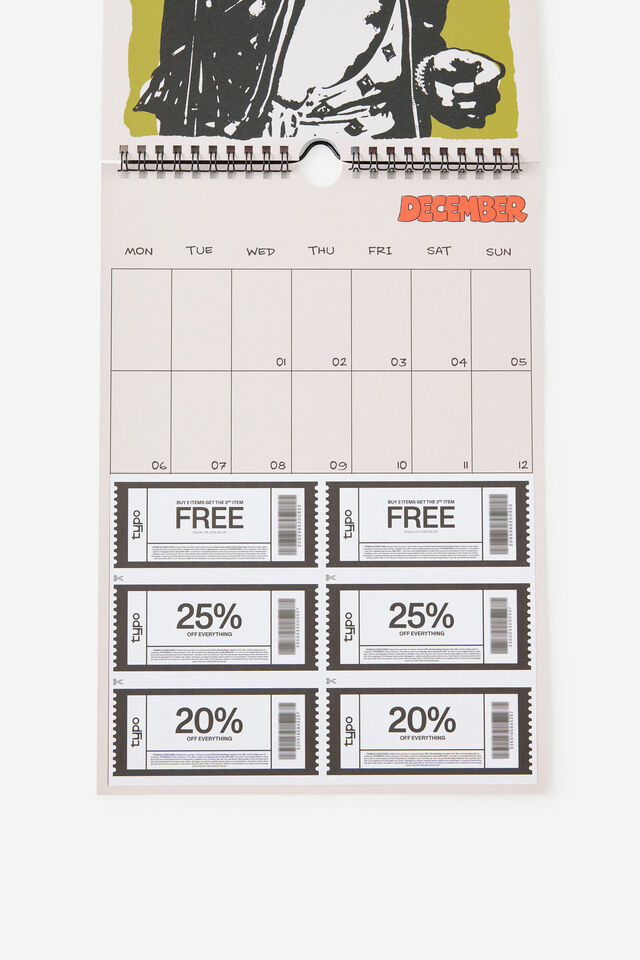 2027 Get A Date Wall Calendar, LCN ROLLING STONES