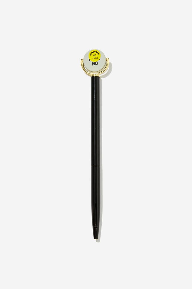 Spin Top Pen, BLACK F*CK YEAH, F*CK NO!!
