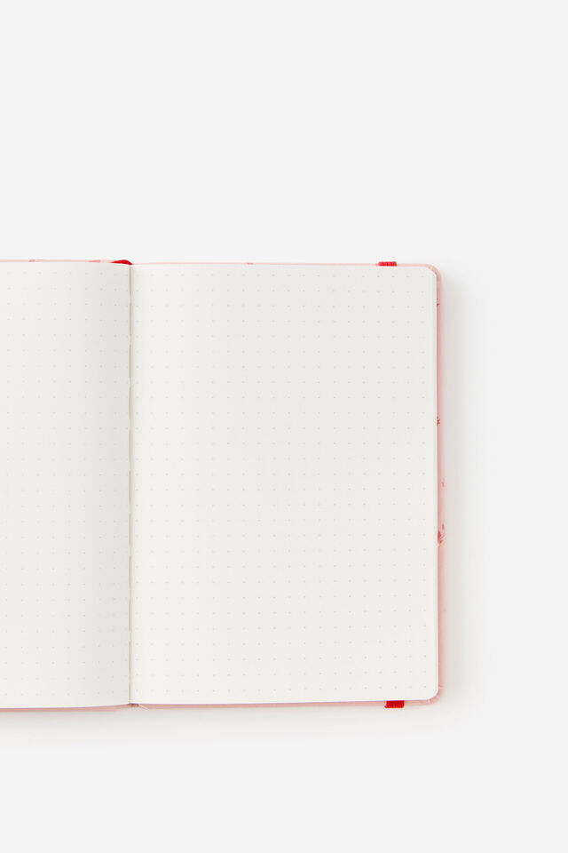 Metro B6 Hard Dot Notebook, Ditsy Pansy Pink Clay