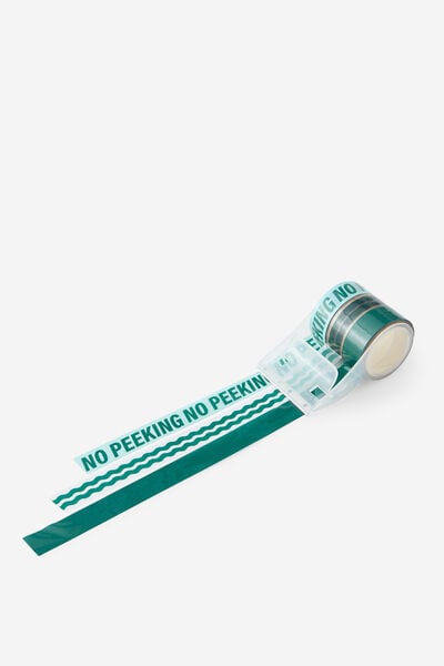 5M 3Pc Tape Set & Cutter, NO PEEKING EMERALD