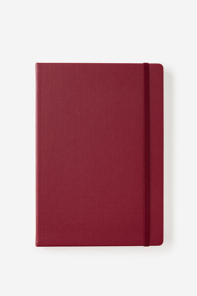 Metro B5 Hard Lined Notebook, Cabernet