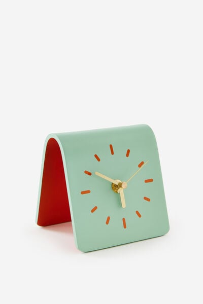 Desk Scaping Retro Clock, MINTY