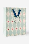 Premium Gift Bag - Medium, RED HEART HARLEQUIN - example image 1