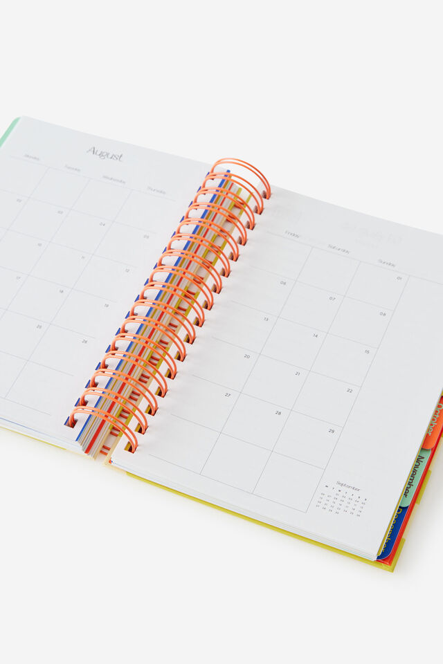 2027 A5 Daily Bright Days Diary, WASABI/LIMONCELLO SPLICE