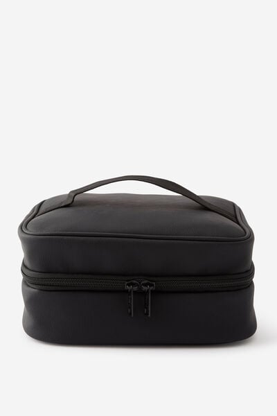 3 Fold Hanging Cos Case Pu, BLACK