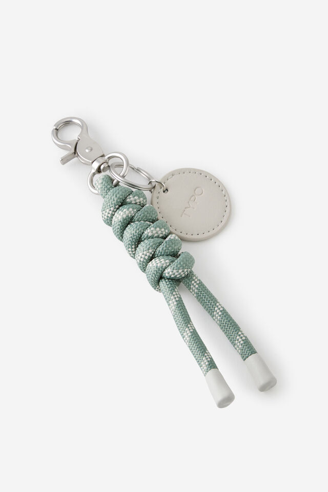 Rope Keyring, TYPO GREEN/RIVER GUM