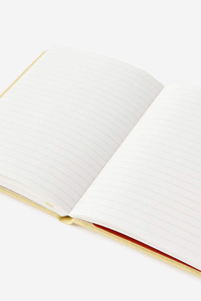 B6 Hard Cover Lined Notebook, LIMONCELLO