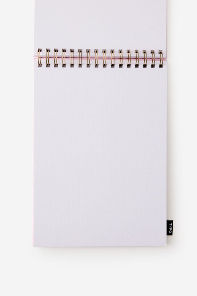 A4 Spiral Watercolour Book, BLOSSOM PINK