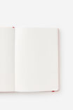 Metro A5 Hard Dot Notebook, Ditsy Pansy Pink Clay - alternate image 2