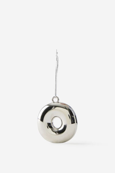 Alphabet Christmas Ornament, BUBBLE LETTER O