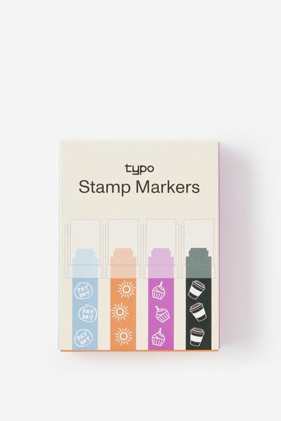 Jumbo Stamper 4Pk, THE DIARY EDIT