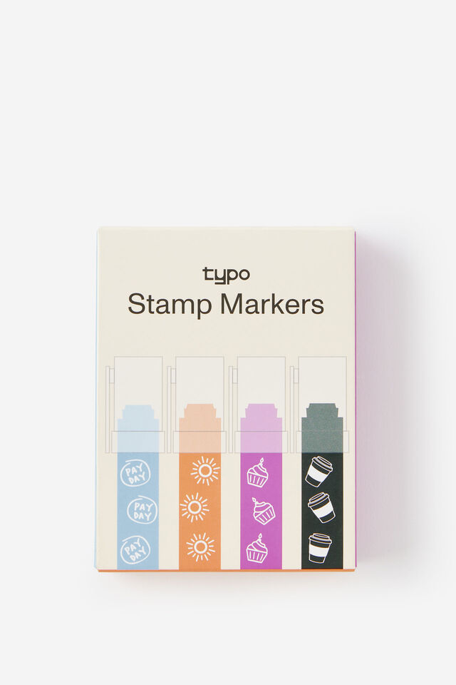 Jumbo Stamper 4Pk, THE DIARY EDIT