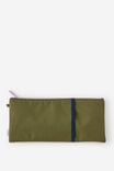 30Cm Pocket Pencil Case, OLIVE MOSS - example image 1
