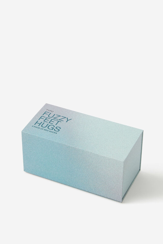 Bed Socks 2 Pk Gift Pack, LOCK AND KEY