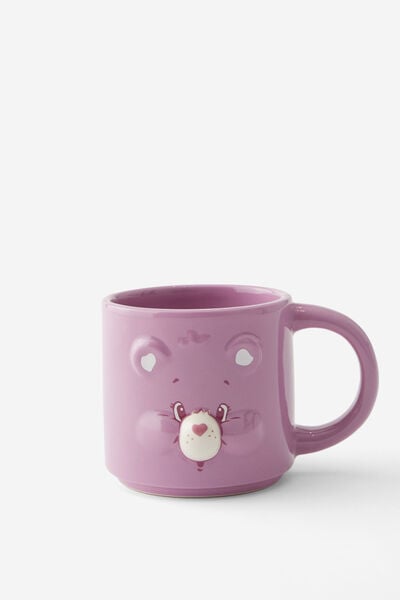Collab Novelty Shaped Mug, LCN CLC CARE BEARS SHARE BEAR FACE