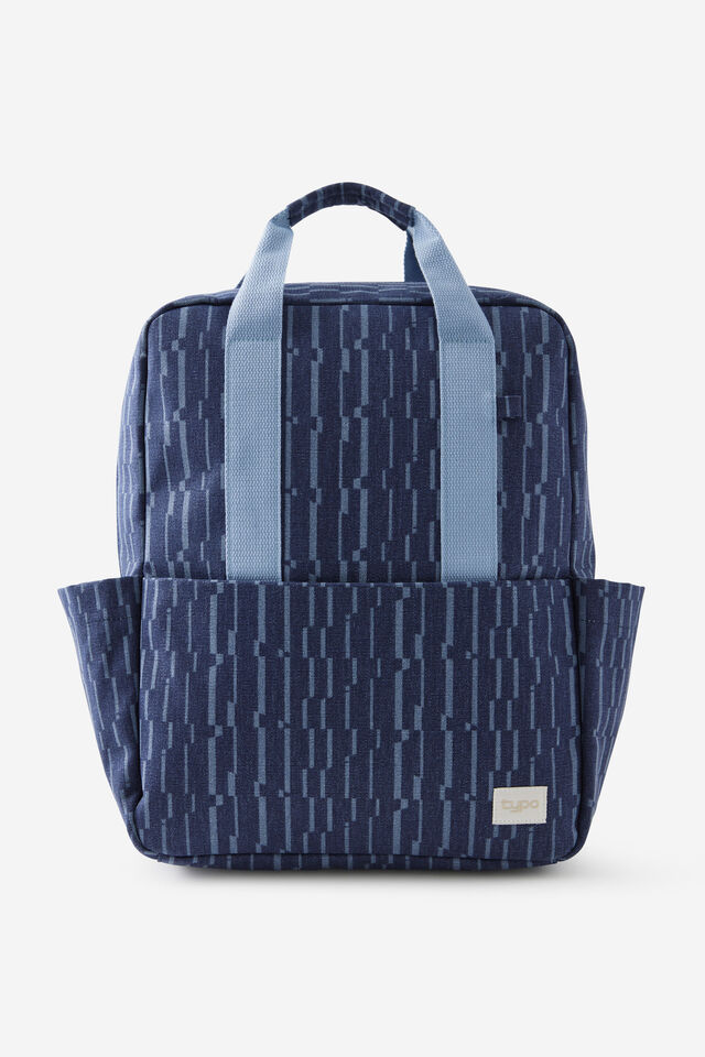Campus Backpack, ZIG ZAG NAVY