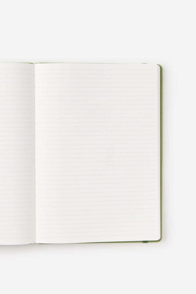Metro B5 Hard Lined Notebook, Little Treats Bay Leaf