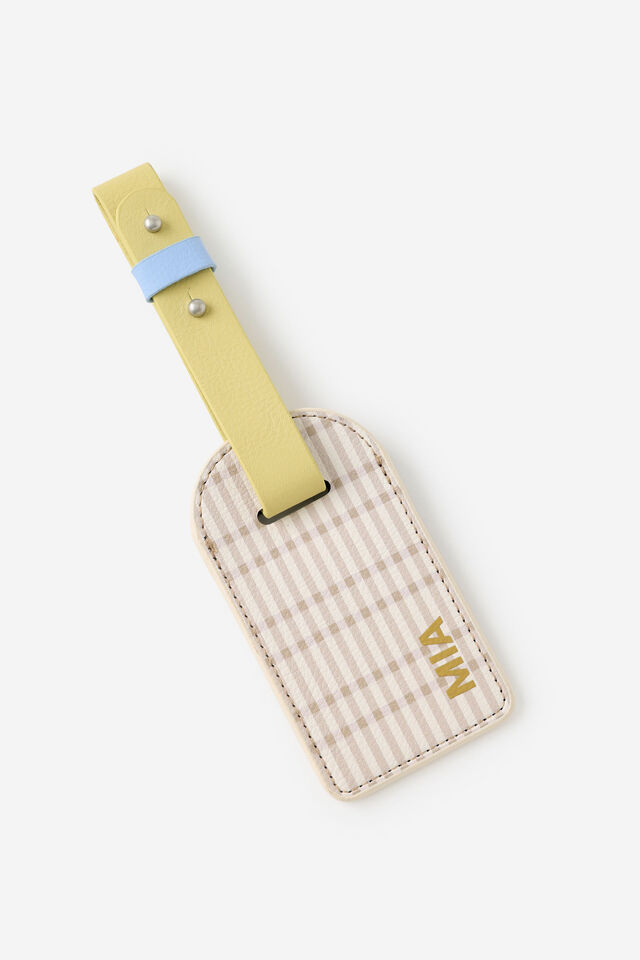 Personalised Core Luggage Tag 1, NEUTRAL CHECK