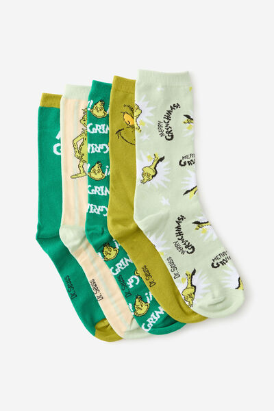 Box Of Socks, LCN DRS GRINCH XMAS  (M/L)