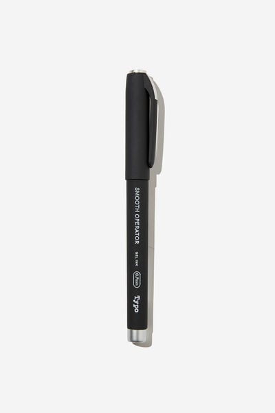 Smooth Operator Gel Pen, BLACK