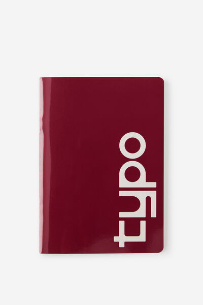 A5 Stapled Notebook, CABERNET