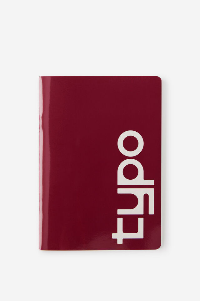 A5 Stapled Notebook, CABERNET