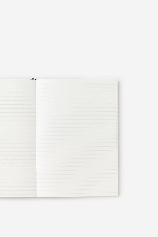 A5 Soft Lined Notetaker Notebook, DEEP SPACE