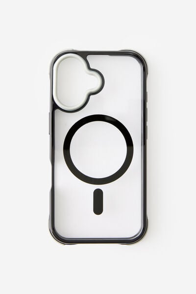 Active Shockproof Case Iphone 16, BLACK/CONCRETE