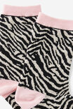 Mid Crew Socks, ZEBRA PINK - alternate image 2