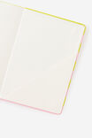 Personalised A5 Hard Lined Notetaker Notebook, STRAWBERRY MILK SPLICE STRIPE - example image 4