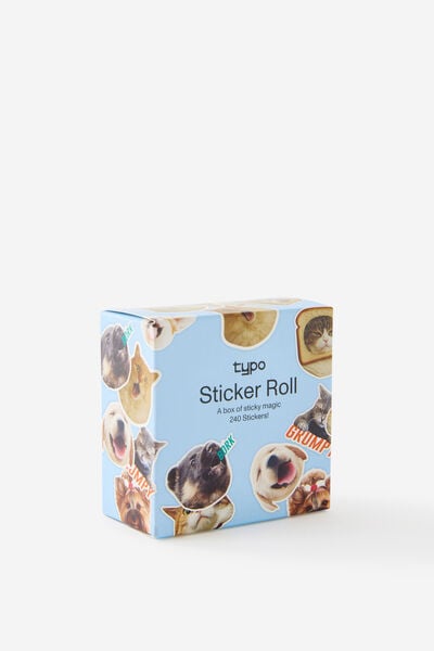 Roll Of Stickers, CATS & DOGS!