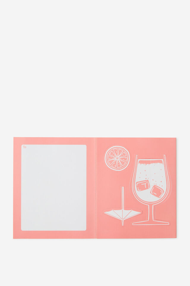 Luxe Nice Card, BOTTOMS UP BITCH!