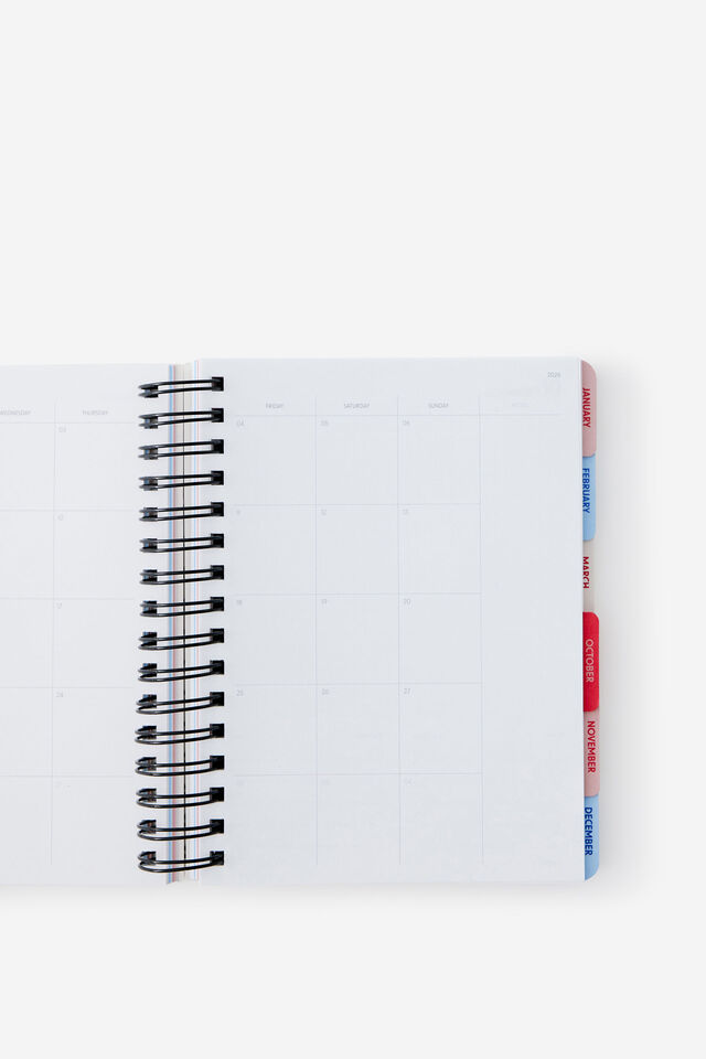 26/27 Daily Planner, ECRU STRAWBERRIES