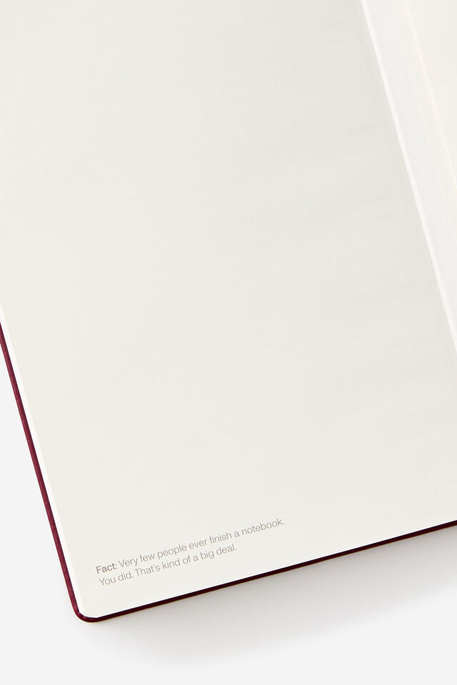 Metro A5 Hard Lined Notebook, Ditsy Pansy Pink Clay