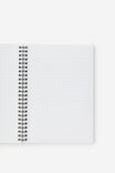 A5 Spiralbound Notebook, STRAWBERRY MILK RETRO DITSY - example image 2