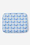BLUEBERRY CHECK / ECRU