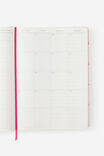 2027 A4 Daily On Schedule Diary, STRAWBERRY MILK DITSY CHERRIES - example image 3