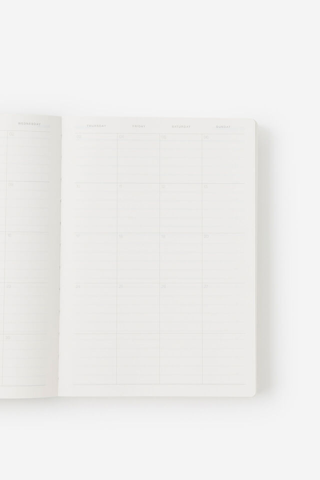 Personalised 26/27 A5 Daily Soft Diary, GREEN & LIME PIN STRIPE