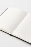 A5 Hard Cover Plain Notebook, BLACK - alternate image 3