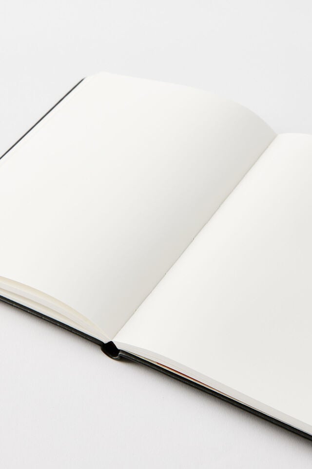A5 Hard Cover Plain Notebook, BLACK