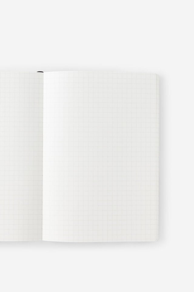 Personalised A5 Soft Cover Grid Notebook, BLACK