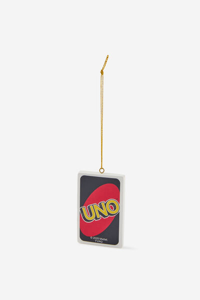 Collab Resin Christmas Ornament, LCN MAT UNO CARDS WILD