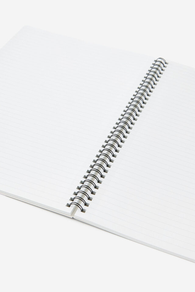 A4 Spiralbound Notebook, COLOUR BLOCK