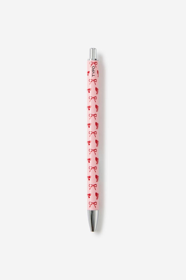 Print Play Ballpoint Pen, STRAWBERRY MILK BOWES