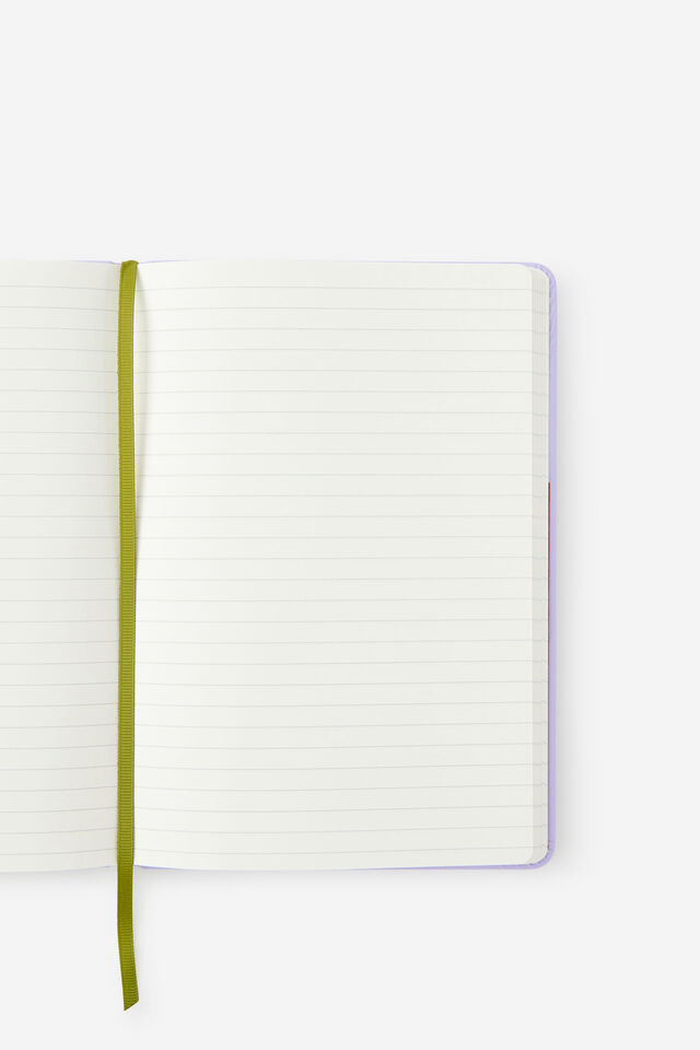 Personalised A5 Hard Lined Notetaker Notebook, ORCHID